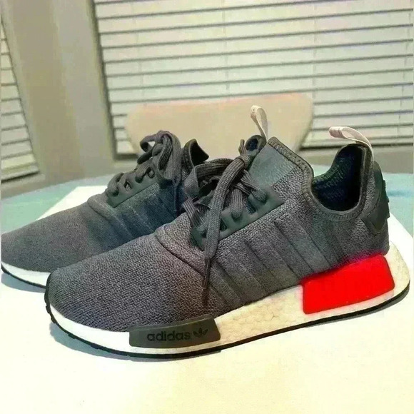 👟 Adidas NMD_R1 ‘Grey Red’ Men’s - Picture 1 of 5